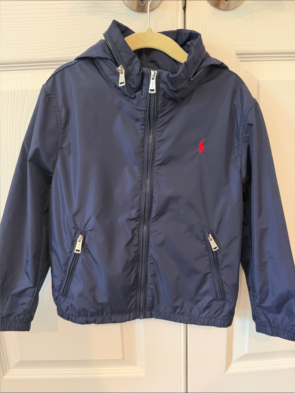NWT Polo Ralph Lauren Kids Navy Hooded Jacket (water repellent)